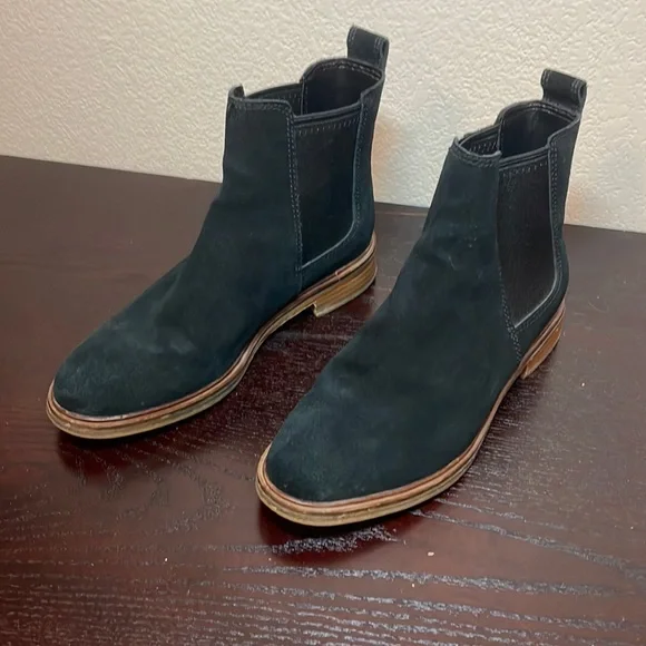 Clarks Shoes Clarks Clarkdale Arlo Womens Boot Black Suede - Main Image